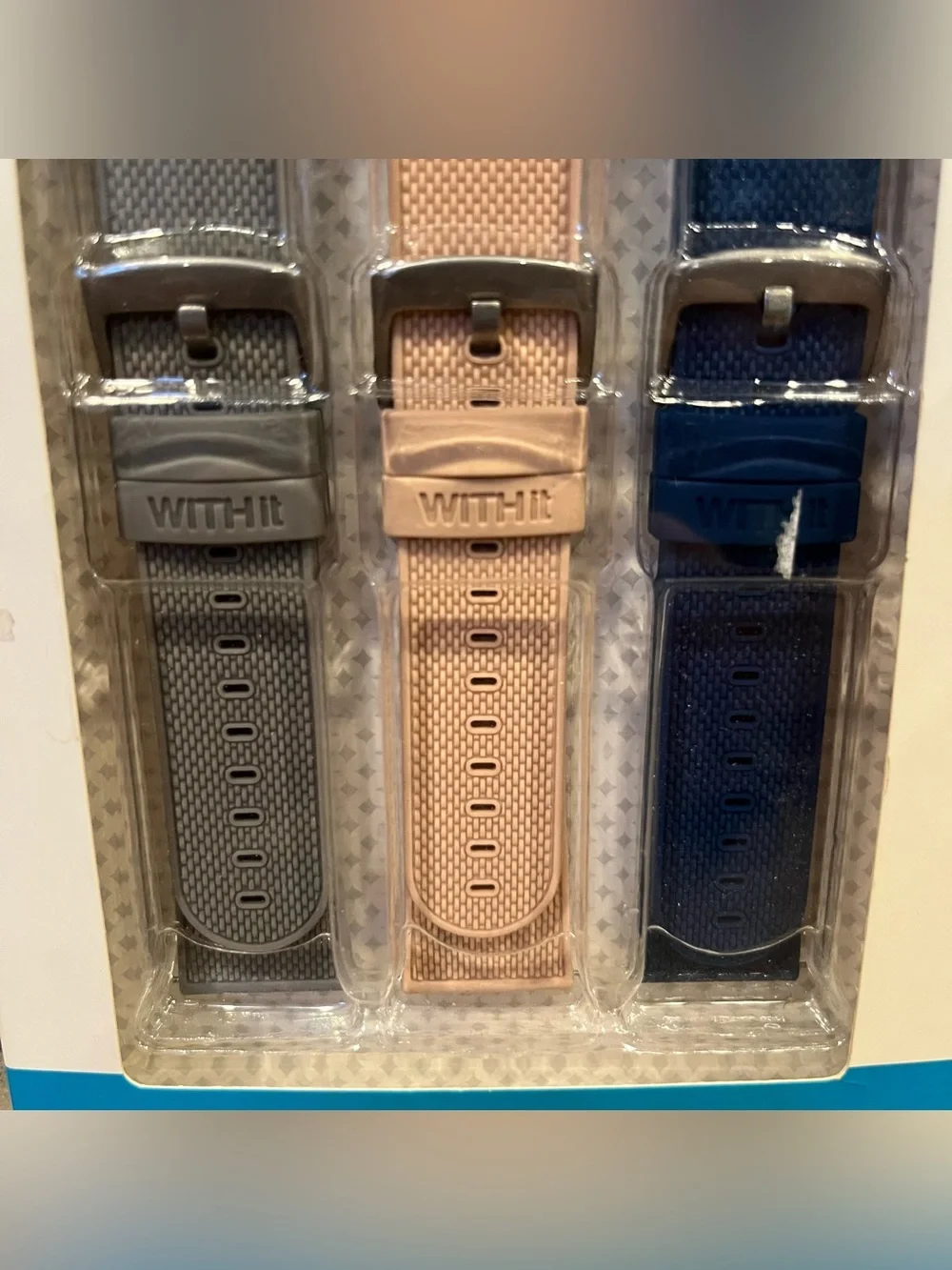 Fitbit Versa or Versa 2 Compatible 3-Pack Silicone Watch Bands from WithIt